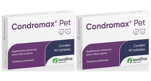 Condromax 90 Tabletes Ouro Fino Kit 2 Unidades