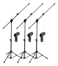 Comprar 3 Pedestal Pu002F Microfone Vector Pmv100pac + Cachimbo + Nf