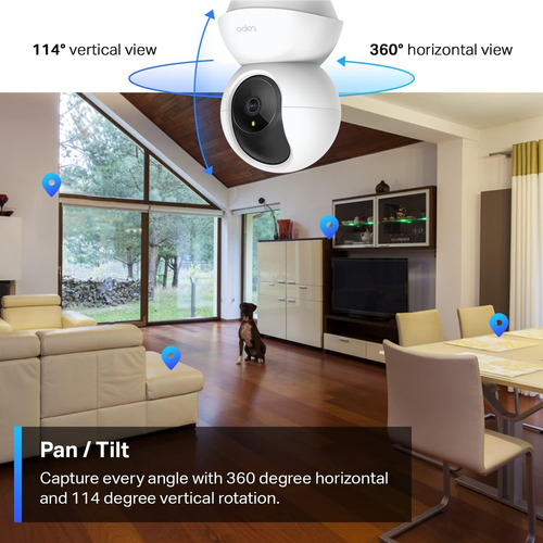 Tapo C200 Cámara Wi-fi Vigilancia 360º 1080 Nocturna Audio