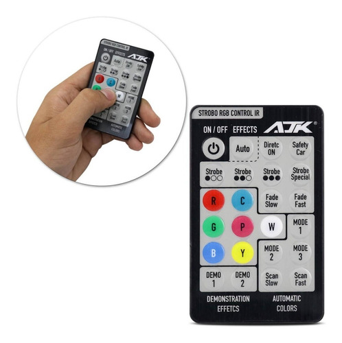 Controle Longa Distância Ajk Para Strobo Ir Control Ajk Rgb