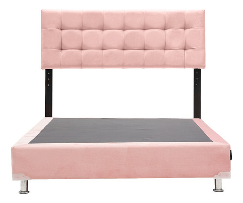 Cabecera + Box King Size Dicasa Catania Rosa