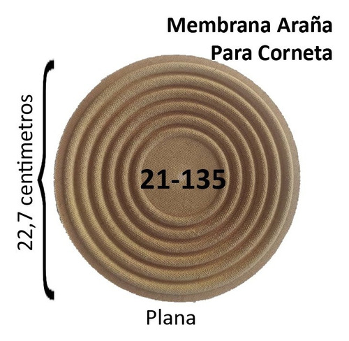 Araña / Membrana P/corneta 22.70cm Plana Dura