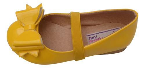 Zapato Zapatilla Valerina Flats Para Niña Charol Con Moño