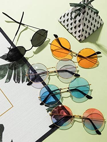 Blulu 10 Pares De Gafas De Sol Redondas Hippie, Gafas De Sol