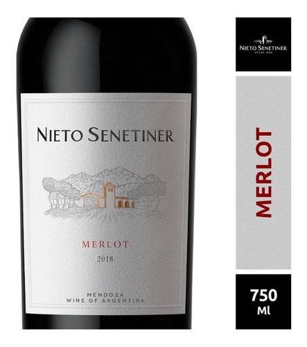 Vino Nieto Senetiner Merlot X 750 Ml