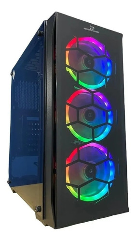 Gabinete Pc Gamer Sp Gaming 3 Coolers Rgb 2 Filtros Usb 3.0