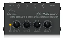 Comprar Amplificador de auriculares Behringer Ha400 compacto de 4 canales y 12 V