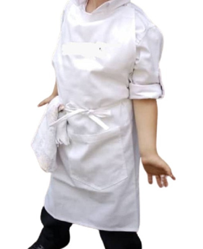 Delantal Mini Chef Para Niños Tela Drill