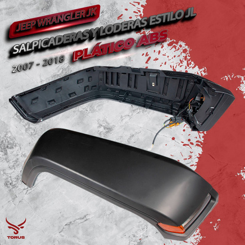 Salpicaderas Loderas Estilo Jeep Jl Para Jeep Jk 07-18 Pink