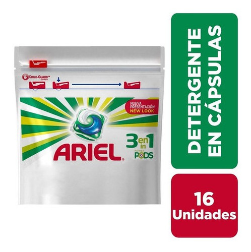 Jabón En Cápsulas Ariel Pods - 16 Unidades