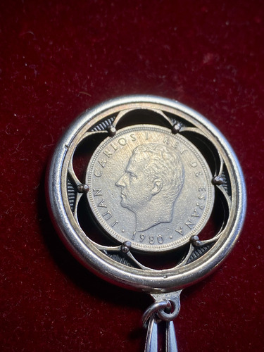 Llavero Moneda 5 Pesetas Mundial España 1982 Rey Juan Carlos (Usado)