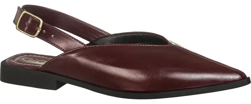 Sapatilha Feminino Slingback Bico Fino Fivela Rasteira Gigil