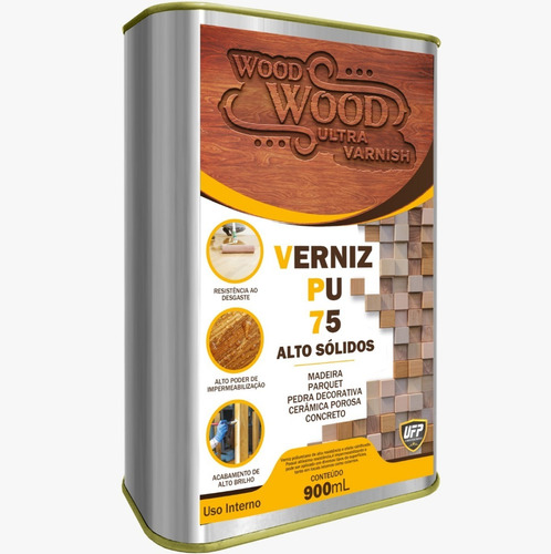 Verniz Pu 75  Wood Wood 900 Ml