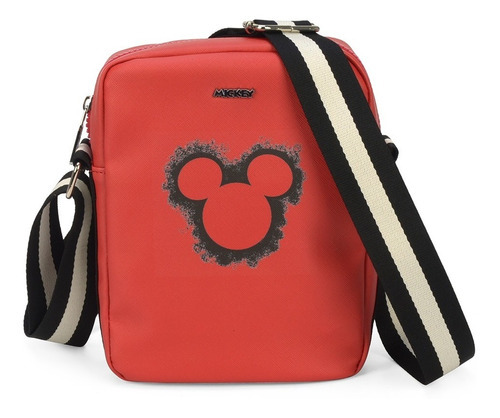 Bolsa Transversal Feminina Mickey Mouse Disney Bmk78580 Cor Vermelho
