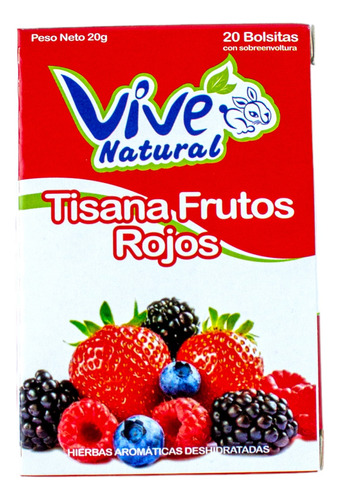 Tisana Vive Pasión Frutos Rojos X 20bolsi - g a $23