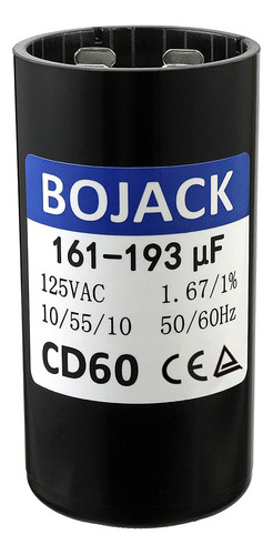 Bojack 161-193 Uf/mfd 125 Vca ± 20% 50/60 Hz Cd60 Condensado