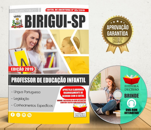 Apostila Birigui-sp 2019 - Professor De Educação Infantil