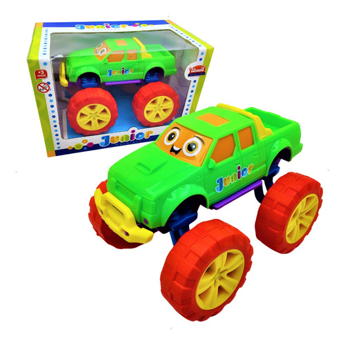 Brinquedo Pick Up Junior Machines Caminhonete Rodas Grandes!