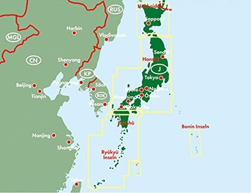 Japón, Mapa De Carreteras. Escala 1:1.000.000. Freytag & Ber
