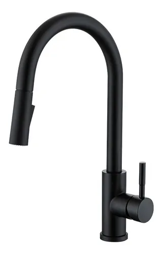 Griferia De Cocina Touch Negro Mate Gourmet Alta Gama