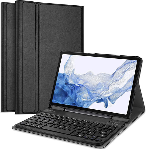 Funda Con Teclado P/galaxy Tab S8 Plus 2022 /tab S7 Fe 2021