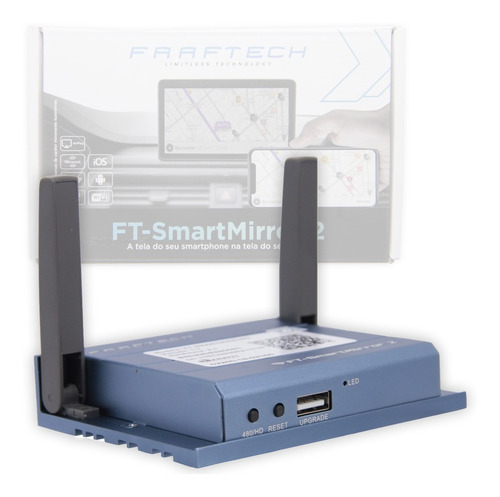 Espelhamento Smart Mirror 2 Faaftech Multimídia Android Ios