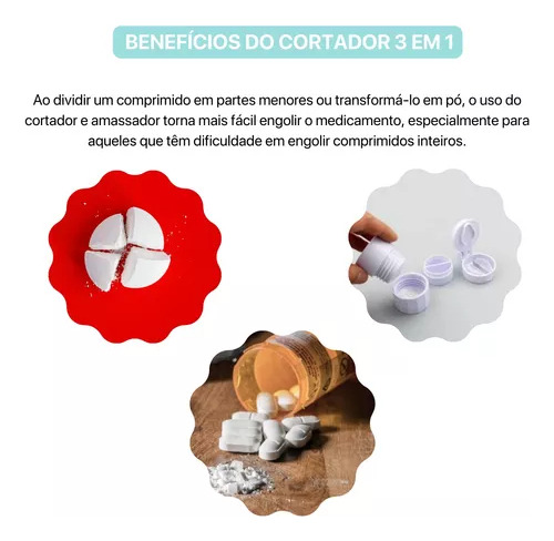Cortador De Pastillas Multiusos De 3 Piezas Para Cortar, Arr