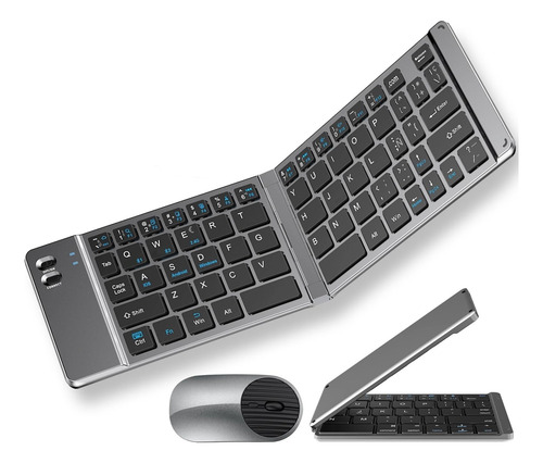 Teclado Y Ratón Inalámbricos Plegables, Mini Teclado Y Ratón