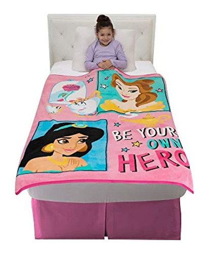 Manta Para Niños (45.7 X 59.8 ), Diseño De Princesa Disney