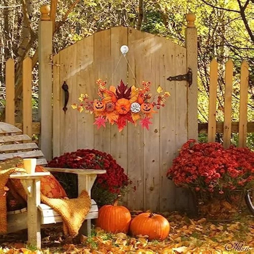 Guirnalda Colgante De Pared De Calabaza De Halloween