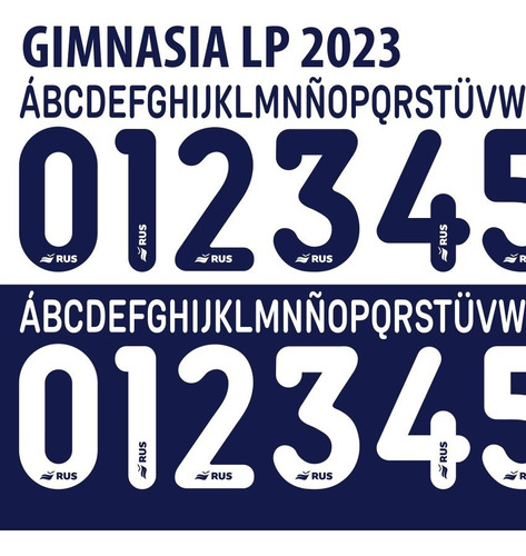 Tipografía Vectorizada Gimnasia Lp 2023