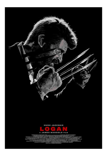 Cuadro Premium Poster 33x48cm Logan Hugh Jackman Xmen