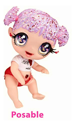 Glitter Babyz Mga's Melody Highnote Muñeca Con 3 Mágicos