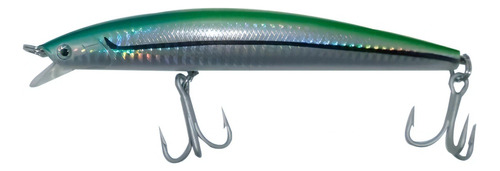 Isca Sea Minnow 15cm 33g Pesca Oceanica Sea Fishing Cor Green black line