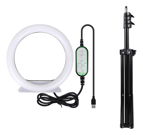 Luz Led Con Forma De Anillo Para Selfies De 18 Cm Con Trípod