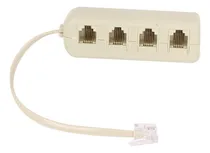 Comprar Pack Rj11 6p4c Splitter: Conecta 4 Telfonos En Beige