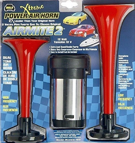 Wolo 400 Airmite 2 Power Air Horn 12 V De Bajo Y Alto Tono