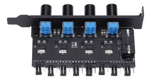 Accesorios De Computadora Fan Hub De 12 V, 4 Pines, 8 Canale