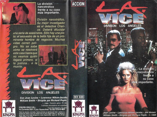 L.a. Vice Division Los Angeles Vhs William Smith Jean Levine