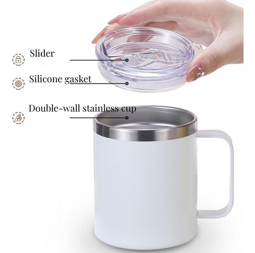 400ml Taza Café Acero Inoxidable Botella Termo Vacío