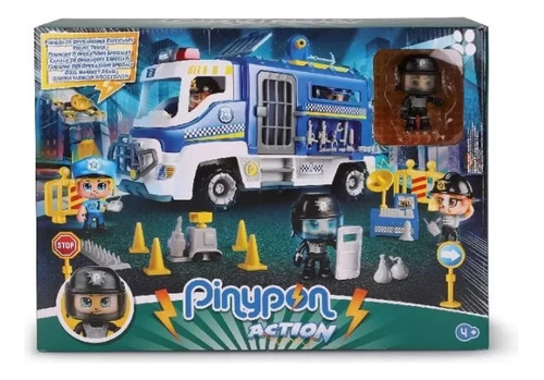 Pinypon Action Camion De Operaciones Policia + Accesorios