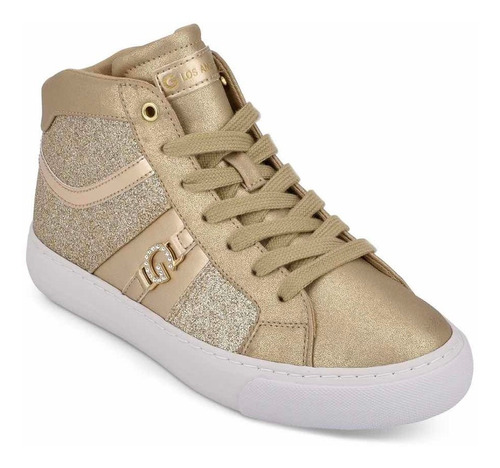 Sneakers Dorados Guess Para Mujer