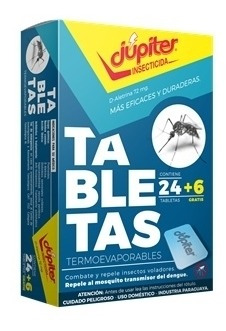 Imagen 1 de 1 de Tabletas Júpiter Termoevaporables 24+6