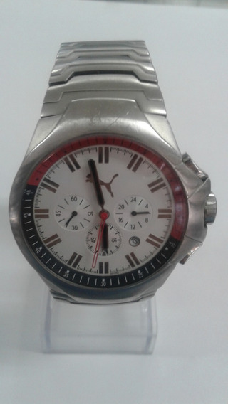 relogio puma time stainless steel 805