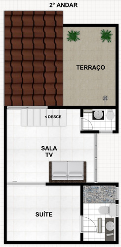 Imagem 2 de 12 de Cobertura Duplex (2 Andares) - Canto - 3 Quartos (1 Suíte) - Terraço - Vaga Coberta - Desocupada - Quitada