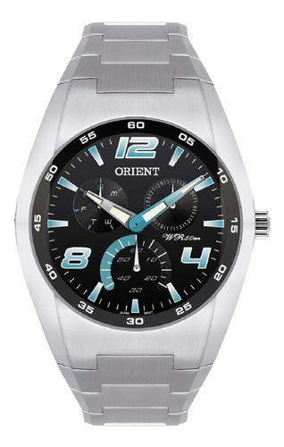Relógio Orient Masculino Mbssm016 Pasx Prata Aço Azul Oferta