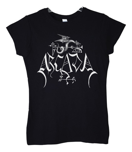 Polera Mujer Arcada Logo Metal Abominatron