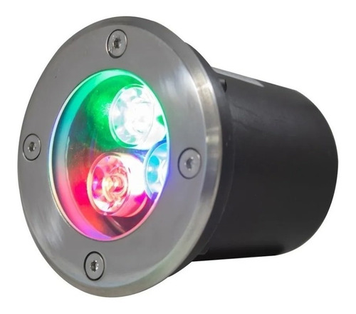 Empotrado Led 3w De Piso Rgb Colores Exterior 2 Pza Oferta