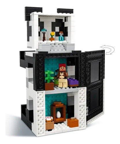 Bloques Lego Minecraft El Refugio Panda 553 Pcs Para Niños