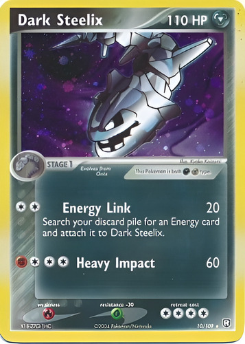Cartas Pokemon Dark Steelix 10/109 Played (Usado)
